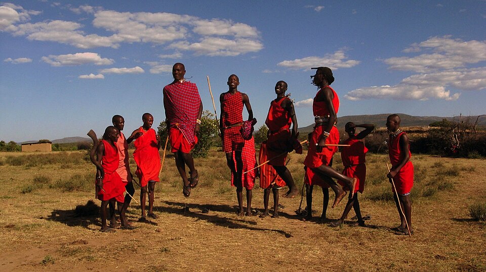 Maasai Warriors East Africa Savannah