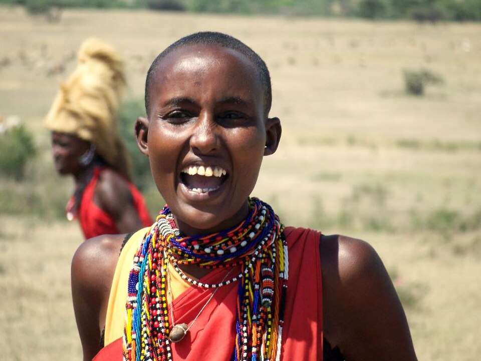 Maasai Bride Walking