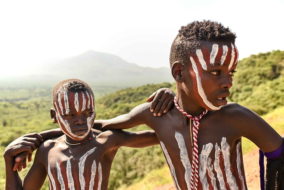 Mursi Tribe Traditional Portrait