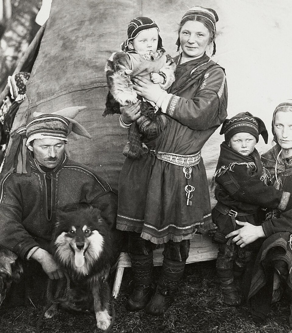Ancient Sami Wooden Skis