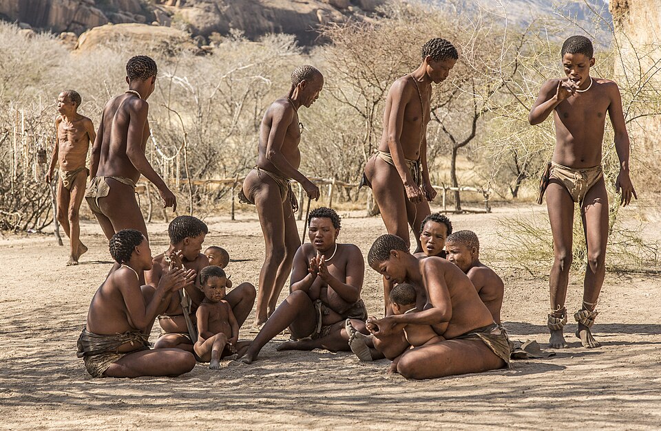 San Bushmen Kalahari Desert Trackers